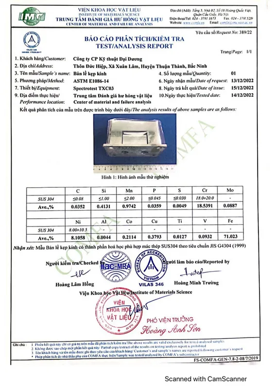 Sản phẩm 0011 — Công Ty CP Kỹ Thuật Công Nghiệp Đại Dương — MST 0900783201