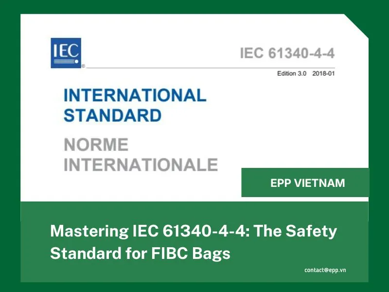 Sản phẩm IEC 61340 4 4 The Safety Standard for FIBC Bags — Công Ty TNHH EPP Việt Nam — MST 0900986836