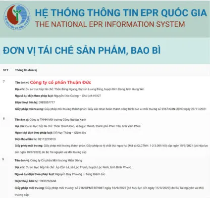 Sản phẩm Thuan duc thuoc danh sach don vi tai che bao bi 424x400 — Công Ty CP Thuận Đức Hưng Yên — MST 0901003006