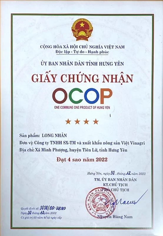 Sản phẩm z4030125147273_7717f46052a5dc4f22b7a813609f6d0c — Long Nhãn Hương Việt - Công Ty TNHH Vinagri Việt Nam — MST 0901104646