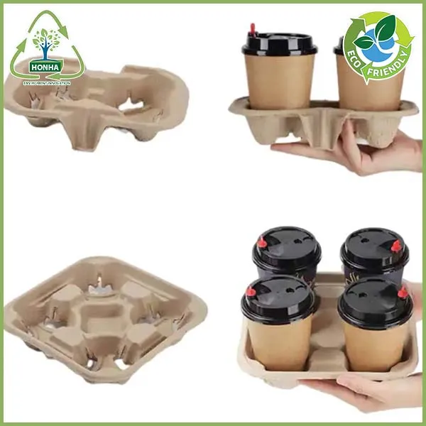 Sản phẩm khay giay dung ly, coc — Khay Giấy Honha Eco Pulp Việt Nam - Công Ty TNHH Công Nghệ Đóng Gói Honha Eco
Pulp Việt Nam — MST 0901126350