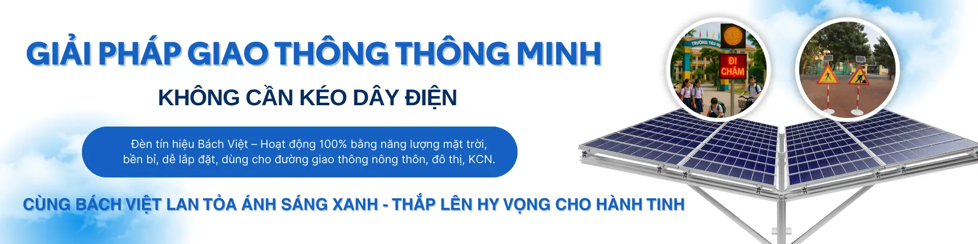Sản phẩm Blue and White Modern Solar Energy — Camera Bách Việt - Công Ty CP Bách Việt — MST 1000412414
