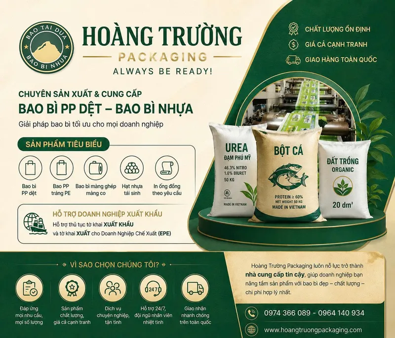 Sản phẩm 1782273896671_1228365218655397022_g467989455170503148_e74f99f8d0bbdc4ba4da98e47a7ad0e0 — Bao Bì Hoàng Trường - Công Ty TNHH Sản Xuất Thương Mại Quốc Tế Hoàng Trường
Packaging — MST 1001273594