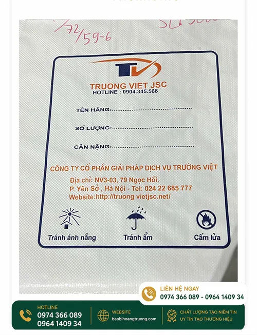 Sản phẩm bao trang (11) — Bao Bì Hoàng Trường - Công Ty TNHH Sản Xuất Thương Mại Quốc Tế Hoàng Trường
Packaging — MST 1001273594
