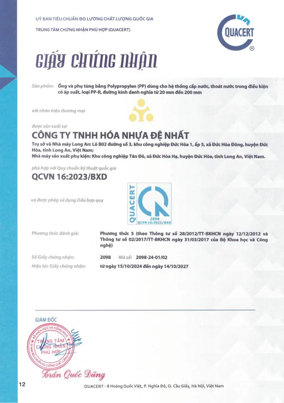 Sản phẩm page12 1766737820 — Nhựa Đệ Nhất - Công Ty TNHH Hóa Nhựa Đệ Nhất — MST 1100101324