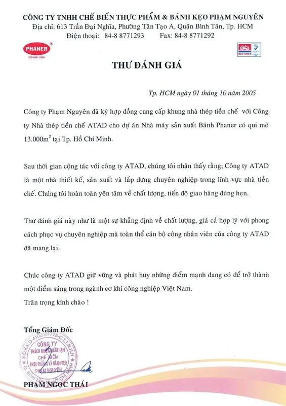 Sản phẩm THU PHAM NGUYEN 1 min — Công Ty Cổ Phần Kết Cấu Thép ATAD — MST 1100641143