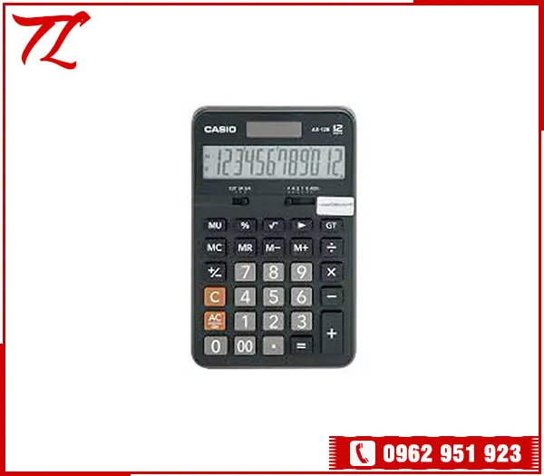 Sản phẩm May tinh Casio Ax 12B — Văn Phòng Phẩm Trần Lê - Công Ty TNHH Thương Mại Văn Phòng Phẩm Trần Lê — MST 1101843209