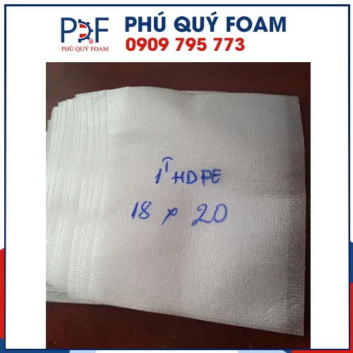Sản phẩm Tui HD PE 1mm 18 x20 — Vận Tải Hàng Hóa Phú Quý Foam - Công Ty TNHH Thương Mại Dịch Vụ Phú Quý Foam — MST 1101884283