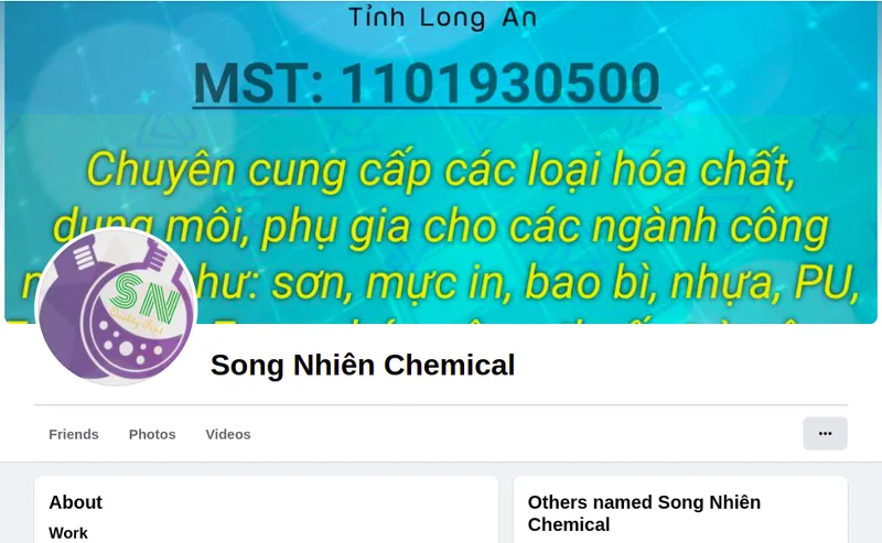 Sản phẩm fb — Hóa Chất Dung Môi Công Nghiệp Song Nhiên - Công Ty TNHH Thương Mại Song Nhiên — MST 1101930500