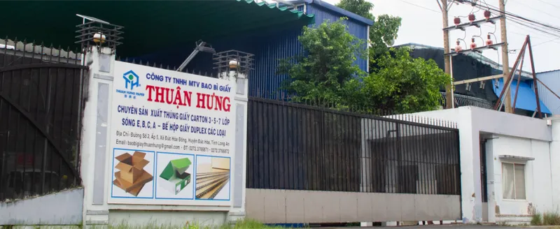 Văn phòng Bao Bì Giấy Thuận Hưng - Công Ty Trách Nhiệm Hữu Hạn Một Thành Viên Bao Bì Giấy
Thuận Hưng #60090 — MST 1101998481