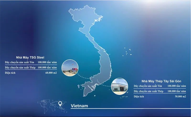 Nhà máy Công Ty Cổ Phần Thép Tây Sài Gòn #2 — MST 1102016297