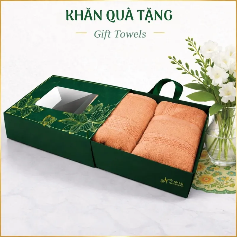 Sản phẩm KHAN QUA TANG TRANG CHU — Khăn Bông Nam Phong - Công Ty CP Xuất Nhập Khẩu Dệt May Nam Phong — MST 1102029835