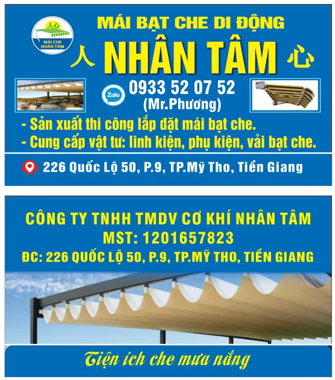Sản phẩm 7 — Mái Hiên Nhân Tâm - Công Ty TNHH TM DV Cơ Khí Nhân Tâm — MST 1201657823