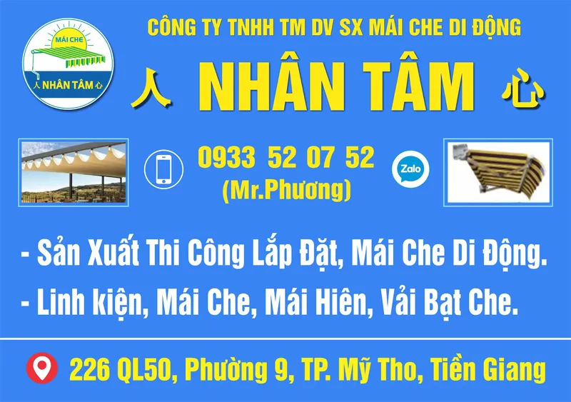 Sản phẩm 1 — Mái Hiên Nhân Tâm - Công Ty TNHH TM DV Cơ Khí Nhân Tâm — MST 1201657823