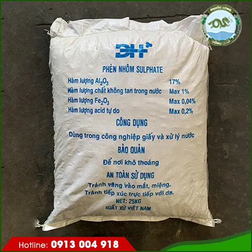 Sản phẩm Phen nhom sulphate 17 Viet Nam — Hóa Chất Đồng Khởi Phước Long - Công Ty TNHH Đồng Khởi Phước Long — MST 1301108753