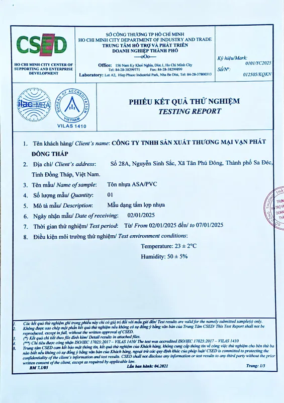 Sản phẩm CS1 — Tôn Nhựa Vạn Phát Đồng Tháp - Công Ty TNHH Sản Xuất Thương Mại Vạn Phát Đồng
Tháp — MST 1401356100