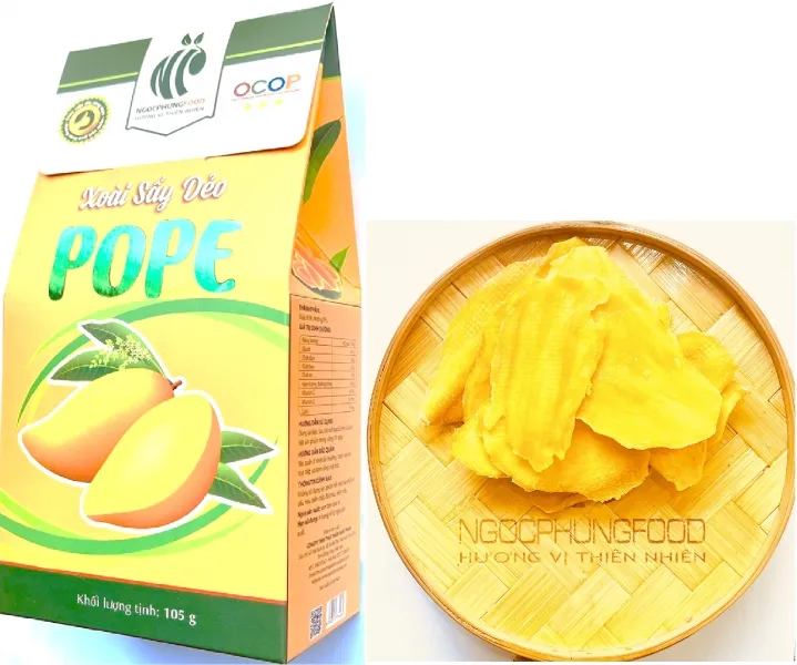 Sản phẩm xoai say deo 105g cong nghe say lanh dg4g2isn — Công Ty TNHH Thực Phẩm Ngọc Phụng — MST 1402072662
