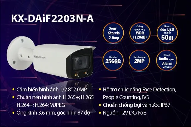 Sản phẩm KX DAiF2203N A — Công Ty TNHH Giải Pháp Công Nghệ Nguyễn Toàn — MST 1402159585