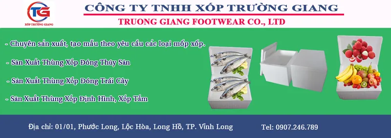 Sản phẩm 595092571003893 — Xốp EPS Vĩnh Long Trường Giang - Công Ty TNHH Xốp Trường Giang — MST 1501091352