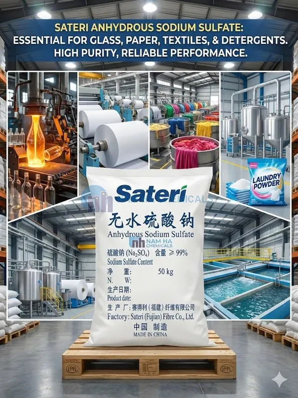 Sản phẩm sodium sulfate anhydrous na2so4 78171768880856 — Hóa Chất Nam Hà - Công Ty TNHH Nam Hà — MST 1800567865