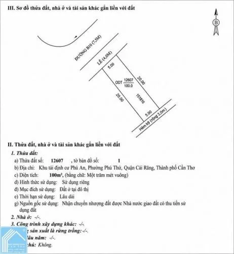 Sản phẩm ban nen duong b10 kdc phu an   100m2   h tb   gia 275 ty lh 0949946604 quy 88421779346020 — Công Ty TNHH DV Bất Động Sản Cần Thơ — MST 1801290207