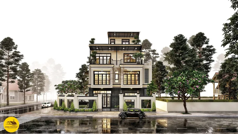 Sản phẩm Biet thu tan co dien 12x15m 1200x675 — Xây Dựng Chân Phương - Công Ty TNHH XDTM Chân Phương — MST 1801329246