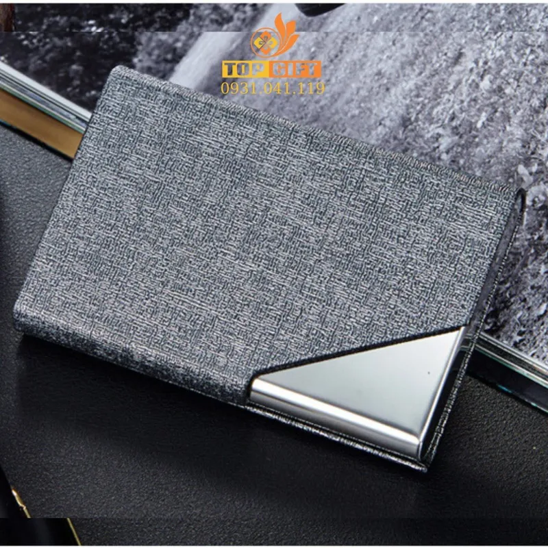 Sản phẩm Hộp đựng namecard danh thiếp da PU màu xám NC017 1024x1024 — Công Ty TNHH Quốc Tế ChipLife — MST 1801440237