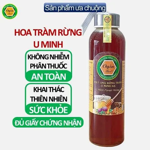 Sản phẩm mat ong rung tram u minh 500ml — Mật Ong Rừng Oginbee - Công Ty TNHH TM DV Mật Ong Rừng Oginbee — MST 1801590627