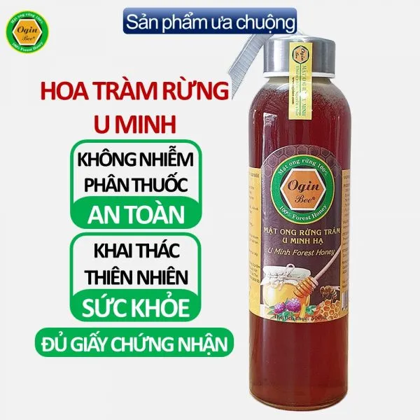Sản phẩm mat ong rung tram u minh nguyen chat 300ml — Mật Ong Rừng Oginbee - Công Ty TNHH TM DV Mật Ong Rừng Oginbee — MST 1801590627