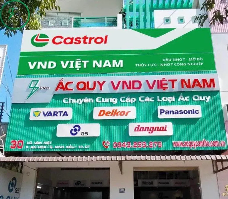 Sản phẩm dai ly binh ac quy dau nhot can tho — ắc Quy VND Việt Nam - Công Ty TNHH ắc Quy VND Việt Nam — MST 1801600931