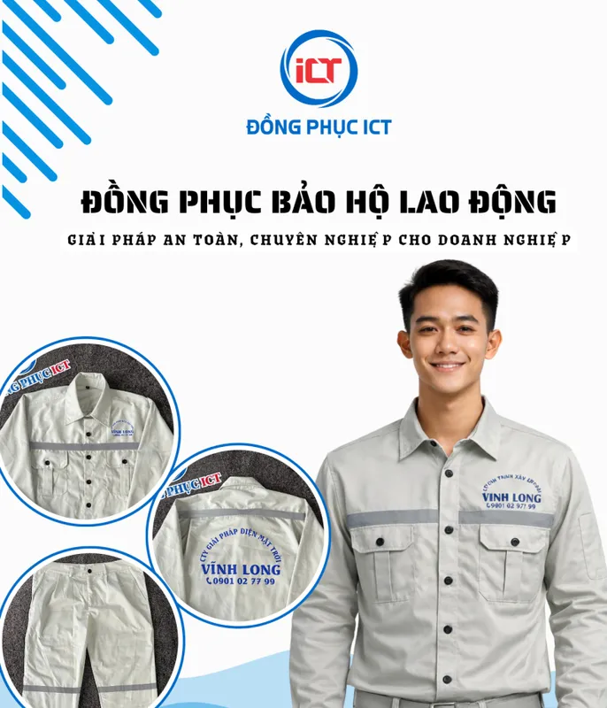 Sản phẩm dong phuc bao ho lao dong nganh dien vinh long 31131765879439 — Đồng Phục ICT - Công Ty TNHH Đồng Phục ICT — MST 1801647947