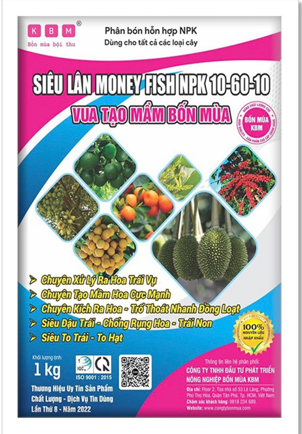 Sản phẩm 17496269888679611.jpg — Thuốc Trừ Sâu, Phân Bón Bốn Mùa - Công Ty TNHH Đầu Tư Phát Triển Nông Nghiệp Bốn
Mùa KBM — MST 1900627187