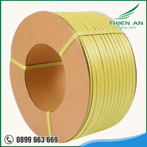 Sản phẩm day dai pp mau vang 12mm — Băng Keo Thiên An - Công Ty TNHH Sản Xuất Thương Mại & Dịch Vụ Thiên An — MST 2001297639