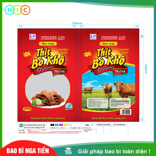Sản phẩm tui dung bo kho — Bao Bì Nga Tiến - Công Ty TNHH Công Nghiệp Nga Tiến — MST 2300780354