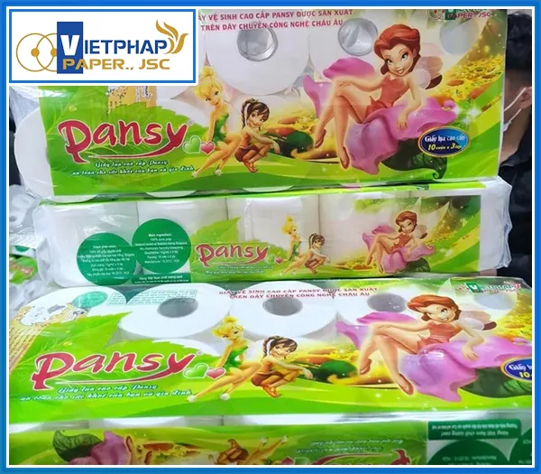 Sản phẩm GVS pansy 10 cuon cong chua — Giấy Vệ Sinh Việt Pháp - Công Ty Cổ Phần Giấy Việt Pháp — MST 2300891689