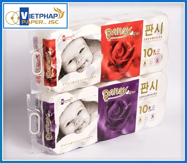 Sản phẩm GVS pansy 10 cuon em be han quoc — Giấy Vệ Sinh Việt Pháp - Công Ty Cổ Phần Giấy Việt Pháp — MST 2300891689