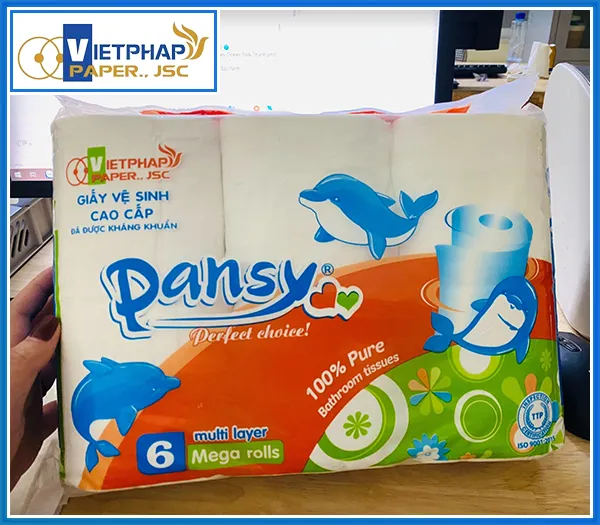 Sản phẩm Gvs pansy 6 cuon ca heo — Giấy Vệ Sinh Việt Pháp - Công Ty Cổ Phần Giấy Việt Pháp — MST 2300891689