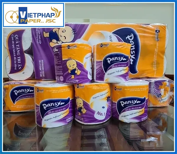 Sản phẩm GVS pansys 10 2 em be tim boc tung cuon — Giấy Vệ Sinh Việt Pháp - Công Ty Cổ Phần Giấy Việt Pháp — MST 2300891689
