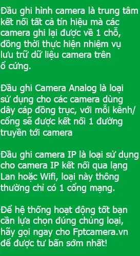 Sản phẩm dau ghi hinh camera loai nao tot — Công Ty TNHH DVTM & Sản Xuất FPT Việt Nam — MST 2300925458