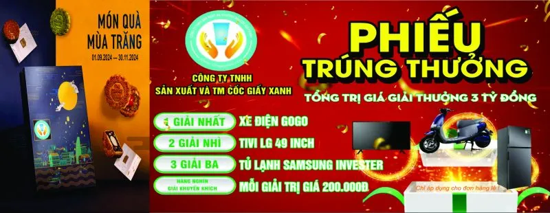 Sản phẩm CTKM 800x310 — Cốc Giấy Xanh - Công Ty TNHH Hancom Việt Nam — MST 2300942090
