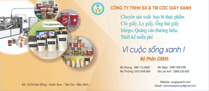 Sản phẩm web 1400x612 — Cốc Giấy Xanh - Công Ty TNHH Hancom Việt Nam — MST 2300942090