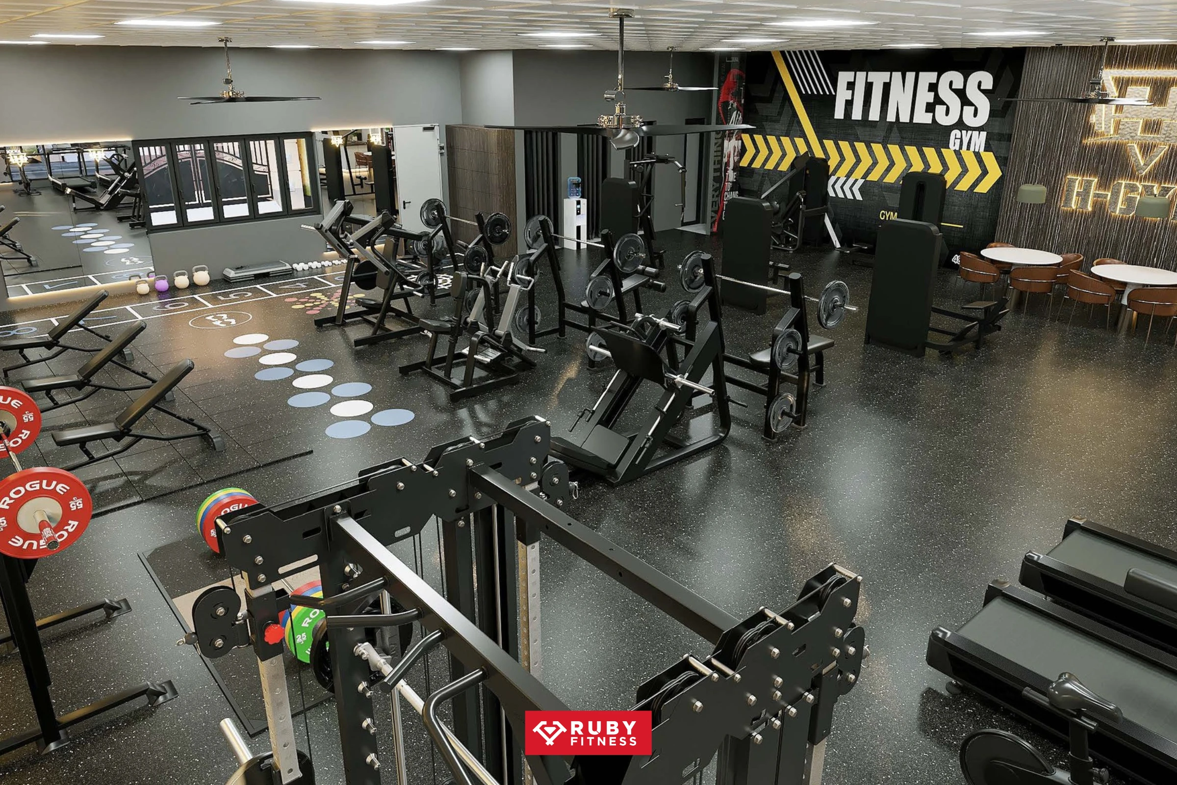 Sản phẩm Setup phong gym cho du an to hop 5600m2 tai Phu Tho — Ruby Fitness - Công Ty Cổ Phần Ruby Fitness — MST 2300980385