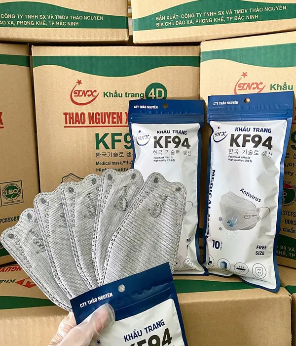 Sản phẩm 3. KHáº¨U TRANG Y Táº¾ KF94 2 — Khẩu Trang Y Tế Thảo Nguyên Xanh - Công Ty TNHH Sản Xuất Và Thương Mại Dịch Vụ
Thảo Nguyên — MST 2301021536