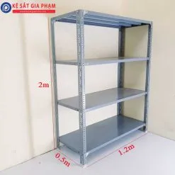 Sản phẩm ke sat v lo c2m d1.2m r0.5m 4 tang 247x247 — Kệ Sắt Gia Phạm - Công Ty TNHH SX TM Và DV Gia Phạm — MST 2301033700