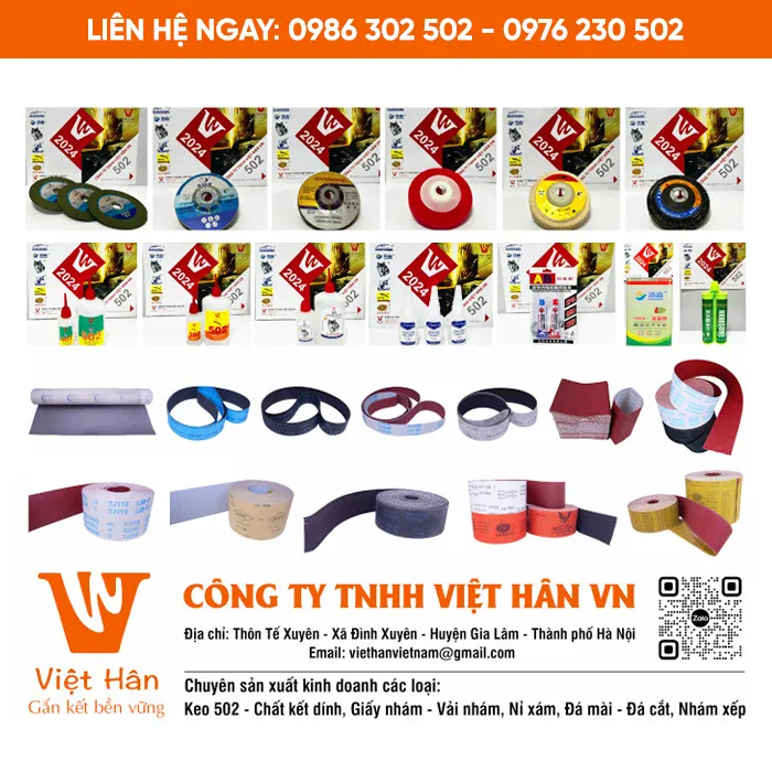 Sản phẩm introduction — Giấy Nhám Việt Hân - Công Ty TNHH Việt Hân VN — MST 2301054651