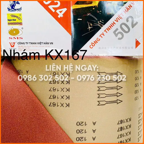 Sản phẩm nham KX167 — Giấy Nhám Việt Hân - Công Ty TNHH Việt Hân VN — MST 2301054651