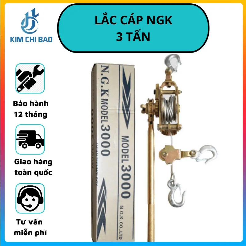 Sản phẩm Lắc_cáp_NGK_3_Tấn — Công Ty TNHH XNK Kim Chí Bảo — MST 2301055768