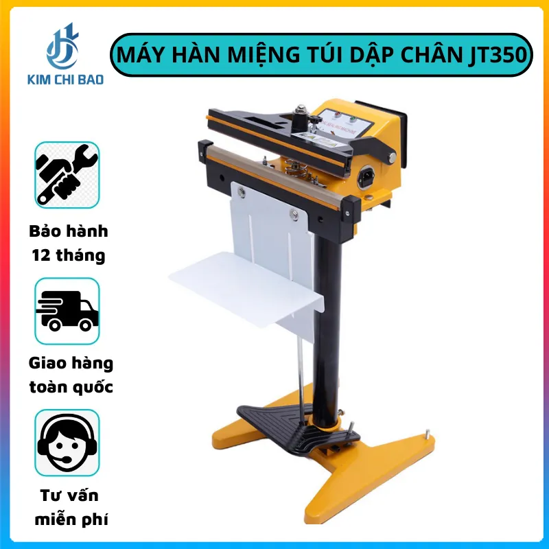 Sản phẩm MÁY_HÀN_MIỆNG_TÚI_DẬP_CHÂN_JT350 — Công Ty TNHH XNK Kim Chí Bảo — MST 2301055768