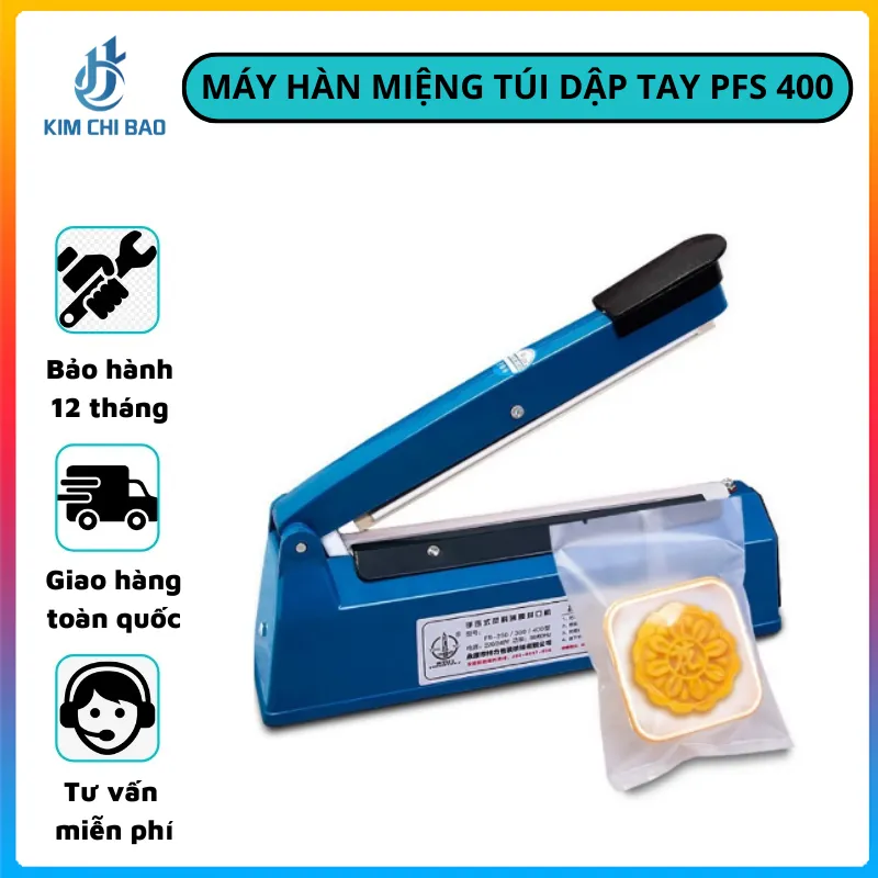 Sản phẩm MÁY_HÀN_MIỆNG_TÚI_DẬP_TAY_PFS_400 — Công Ty TNHH XNK Kim Chí Bảo — MST 2301055768