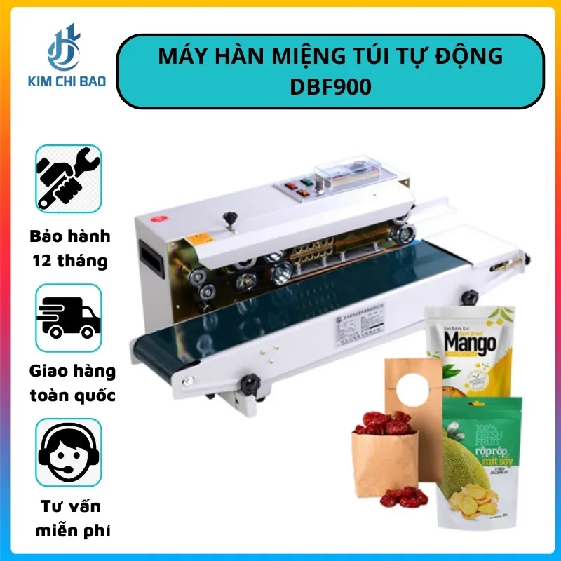 Sản phẩm MÁY_HÀN_MIỆNG_TÚI_TỰ_ĐỘNG_DBF900 — Công Ty TNHH XNK Kim Chí Bảo — MST 2301055768